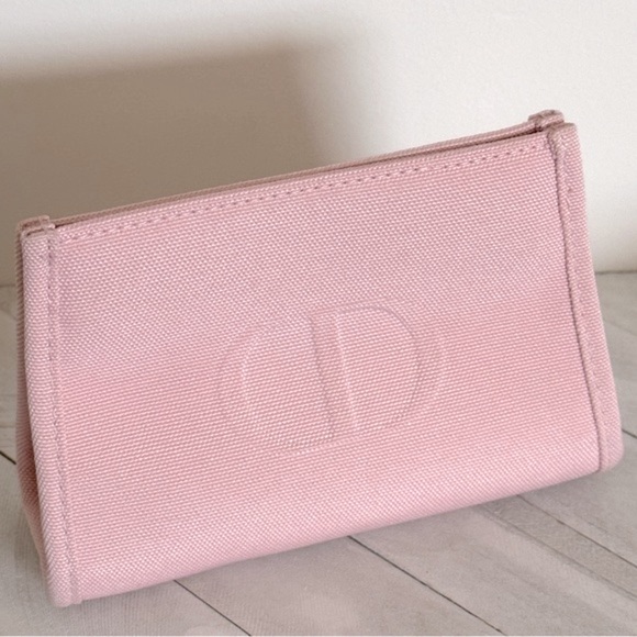 Dior Bags Dior Christian Dior Cosmetic Bag Clutch Logo Makeup Pink